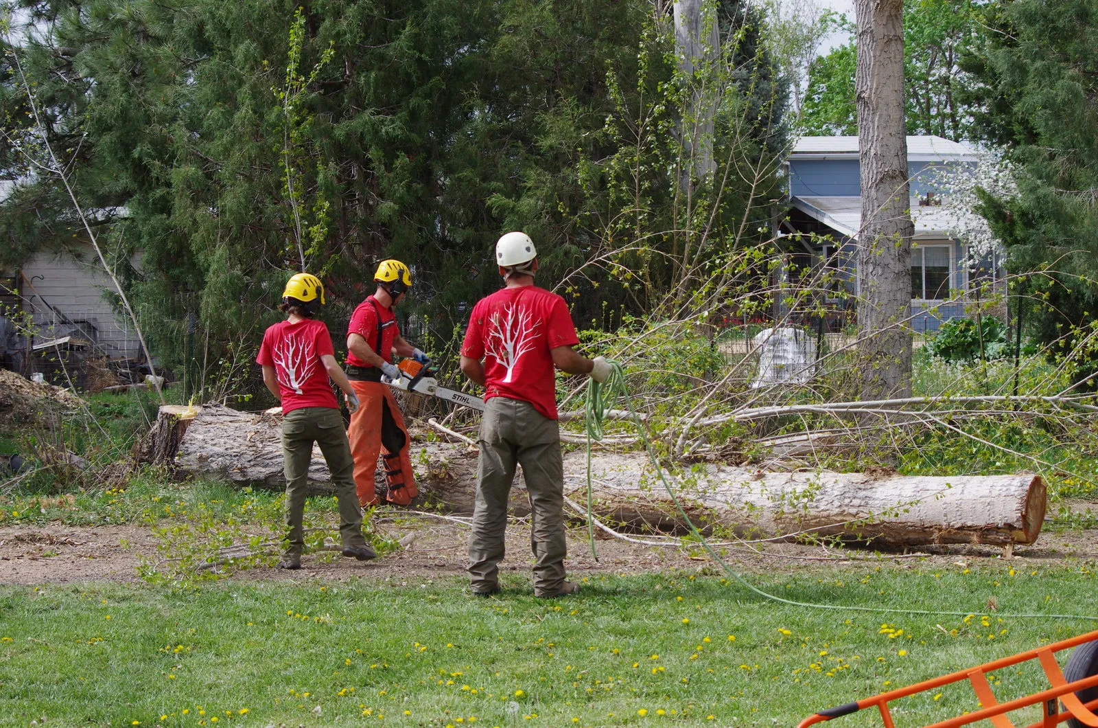 Crew at work